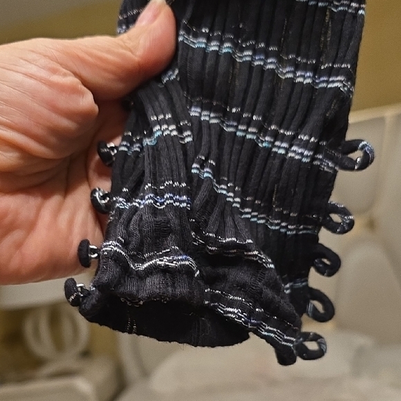 Free People Black Plaid Blouse - Picture 6 of 15